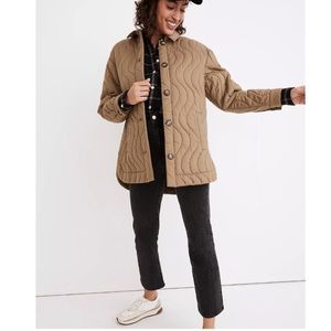 NWT Madewell Quilted Belrose Shirt-Jacket